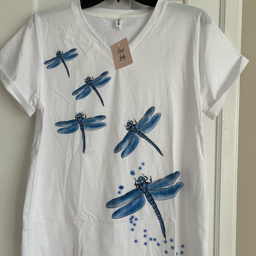 NWT Pixie Lady Dragon Fly Tee